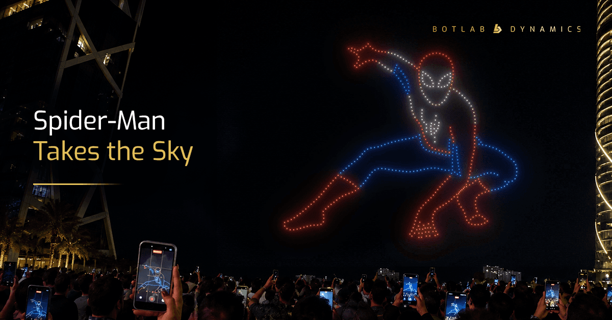 BotLab Dynamics Lit Up Colombo's Sky for Spider-Man: Brand New Day