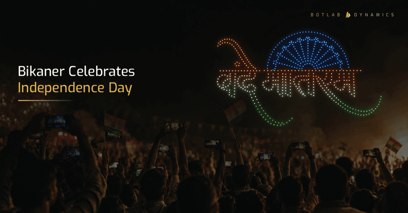 Bikaner Celebrates Independence Day with a Grand Drone Show