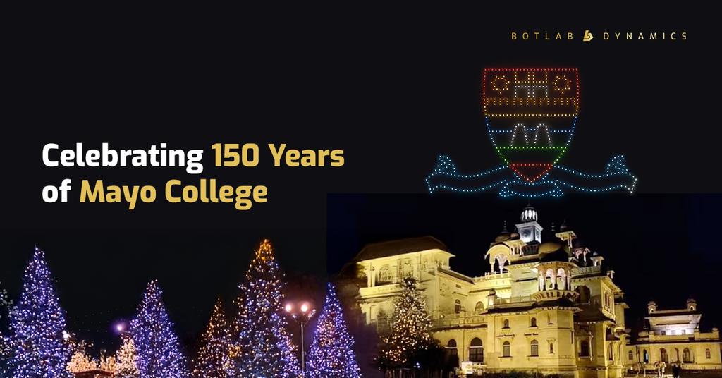 Celebrating 150 Years of Mayo College with a Drone Light Show