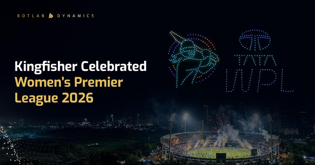 Kingfisher Celebrated Women’s Premier League 2026 with a Drone Show
