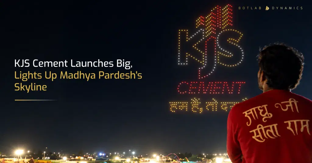 KJS Cement Drone Show Marks a New Product Launch