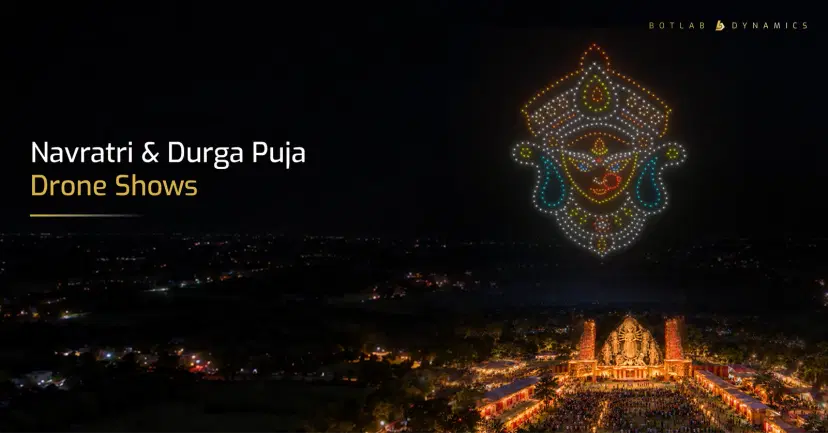 How Brands Can Use Drone Shows for Navratri & Durga Puja 2026