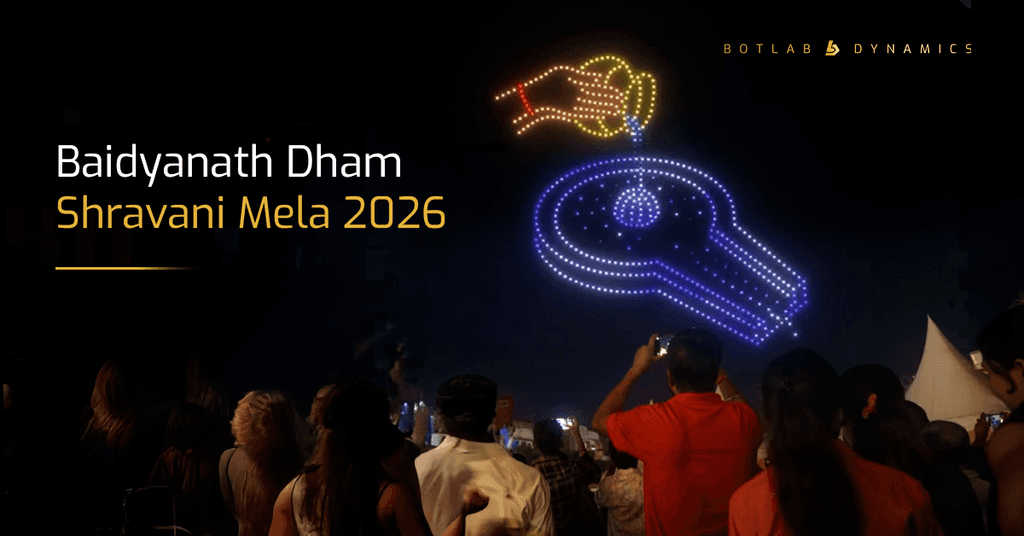 BotLab Dynamics Lit Up the Skies of Deoghar for Shravani Mela 2026