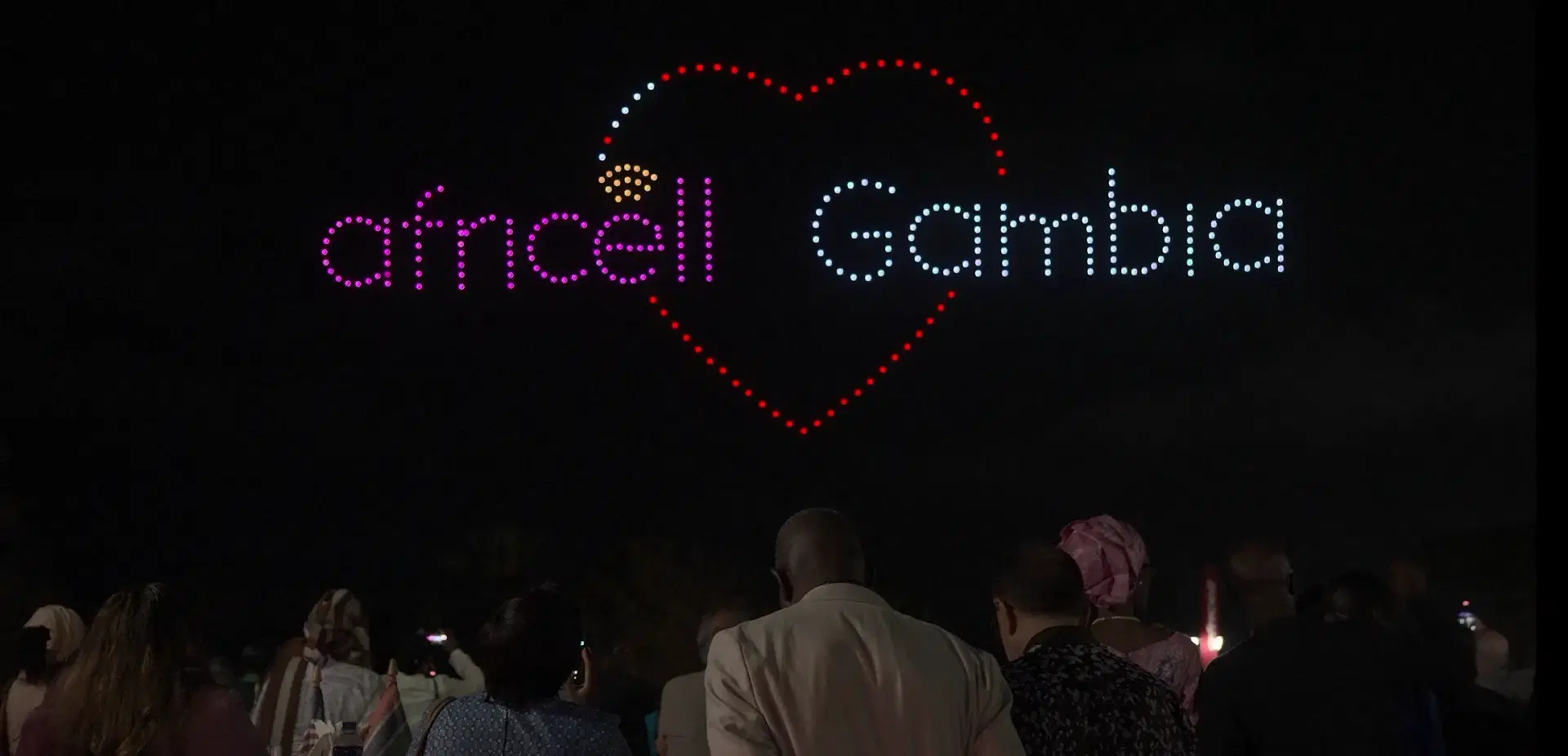 Africell’s First-Ever Drone Show in The Gambia