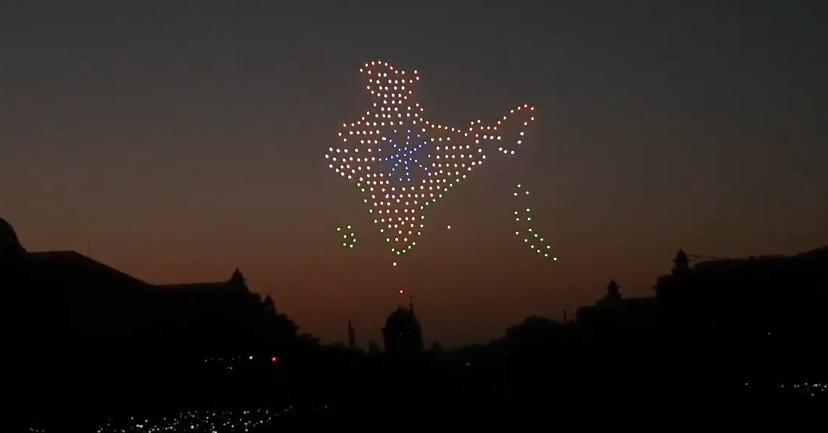 Drones made by IIT-Delhi-incubated startup BotLab Dynamics lit up sky at Beating Retreat ceremony
