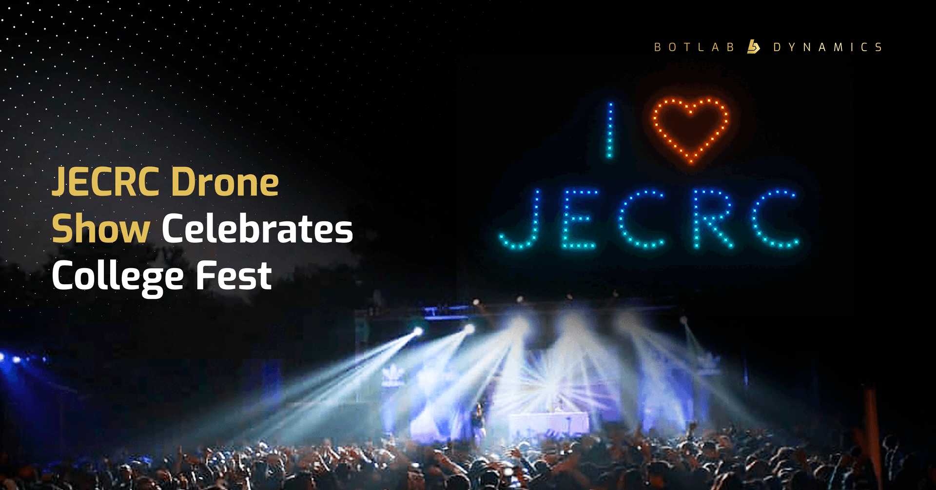JECRC Drone Show Steals the Spotlight at College Fest 2026, Jaipur