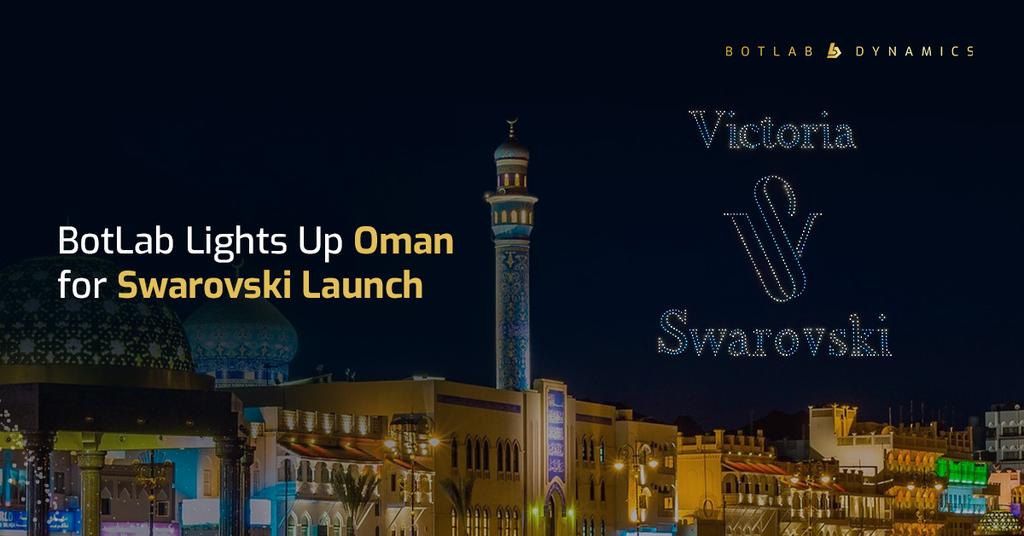 Oman's Night Sky Illuminated by BotLab Dynamics for Victoria Swarovski's Launch